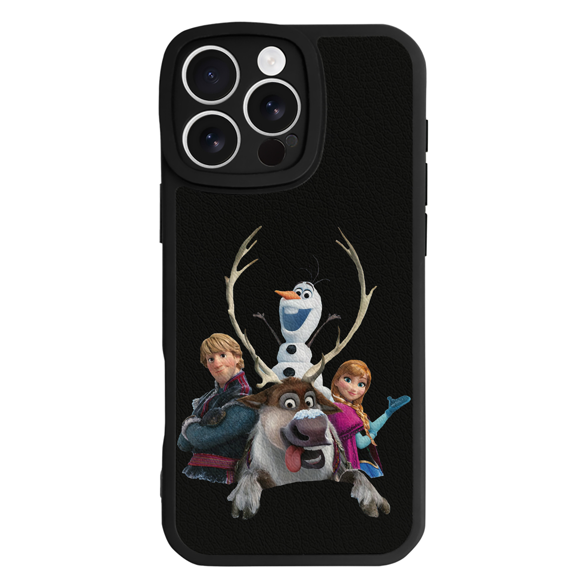 （画像用） アナと雪の女王 アンナ エルサ Frozen Anna Elsa 【iPhone 16シリーズ対応】シリコンスマホケース（レザー調） 材質：シリコン